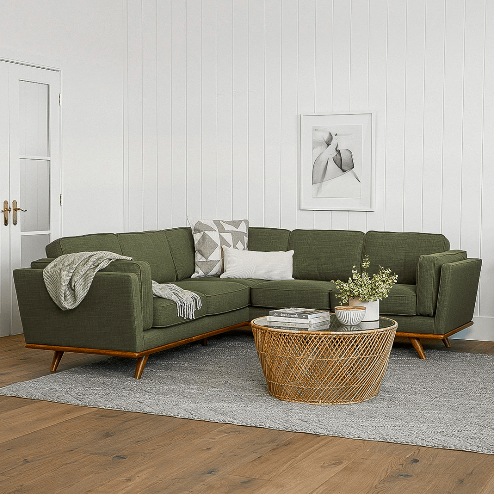 Sven 88 Tufted Velvet Sofa - Plush Pacific Green